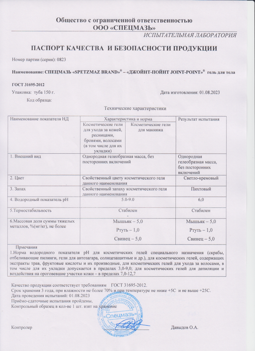 Паспорт №082023